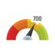 credit-score-indicator-icon-flat-isolated-vector